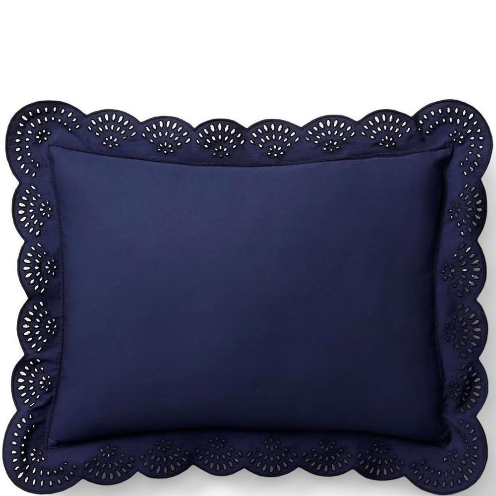 Ralph Lauren Mirabelle Bedding Collection RL Eyelet Rectangular Pillow